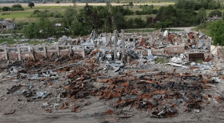 Новини України - Епіцентр вибуху під Житомиром показали з висоти