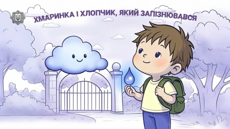 ⛅️ Хмаринка і хлопчик, який запізнювався ✨ казка для дітей