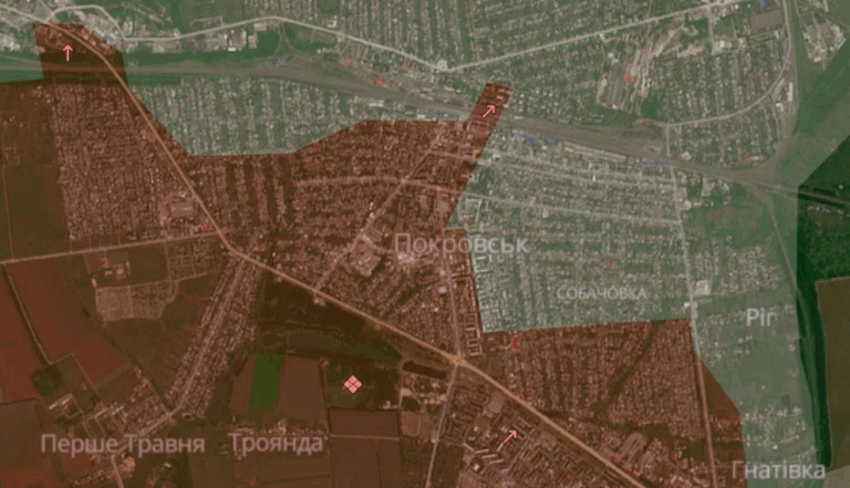 Новини України - DeepState заявив про просування РФ у Покровську