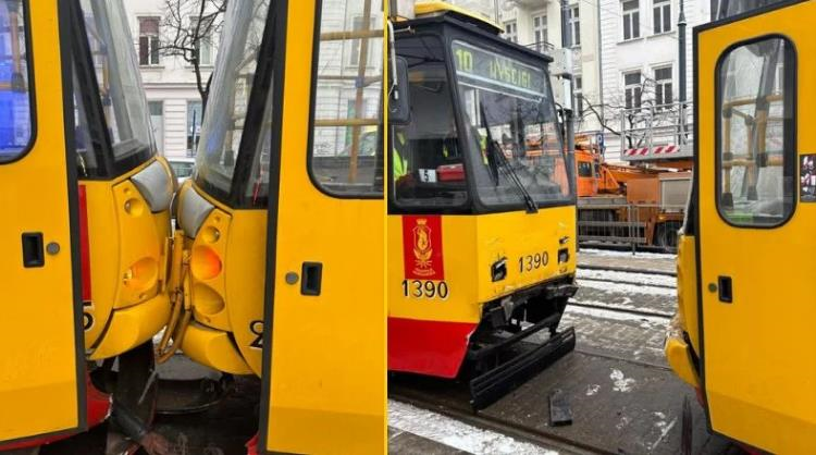 Фото для новини:У Варшаві зіткнулися трамваї, шестеро постраждалих