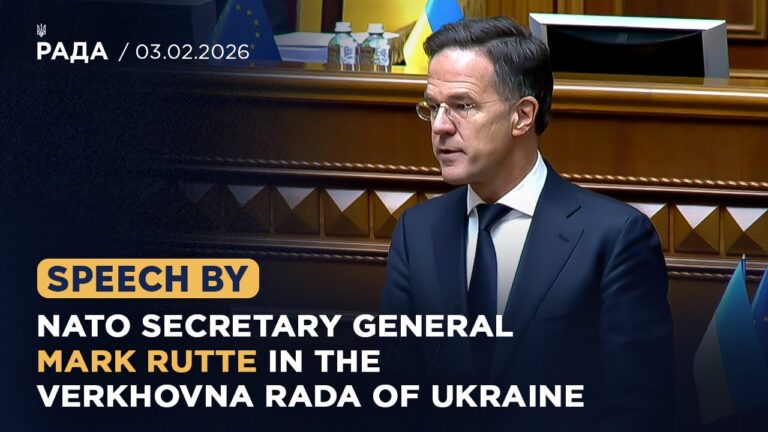 Фото для новини:Speech by NATO Secretary General Mark Rutte in the Verkhovna Rada of Ukraine