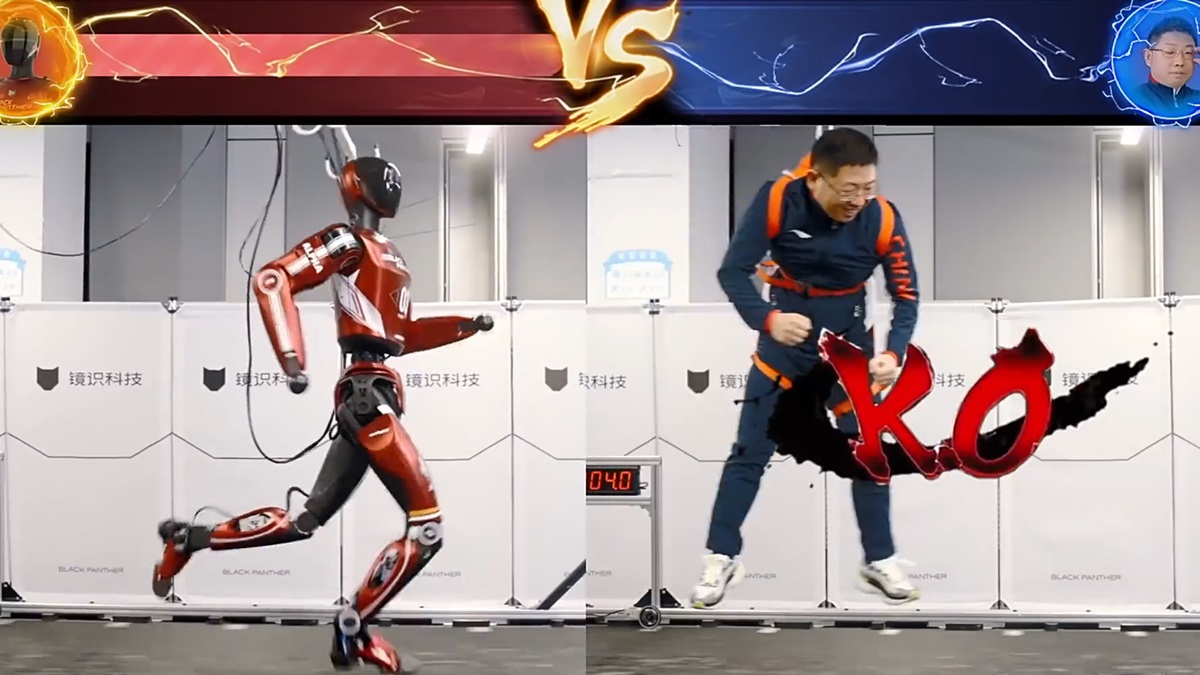 Фото для новини:В Китаї показали найшвидшого в світі гуманоїдного робота