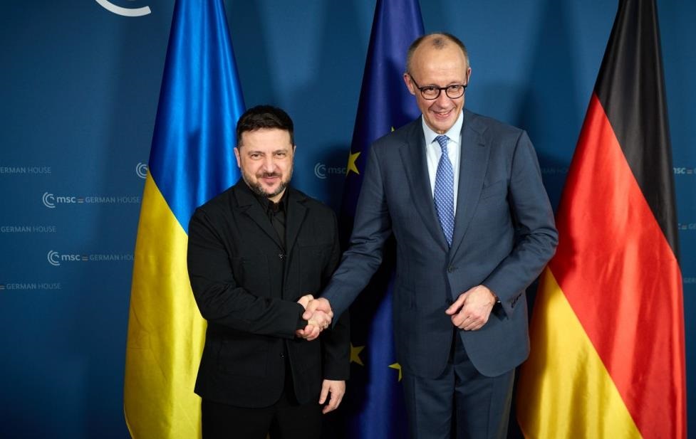 Фото для новини:Зеленський провів зустріч з Мерцом