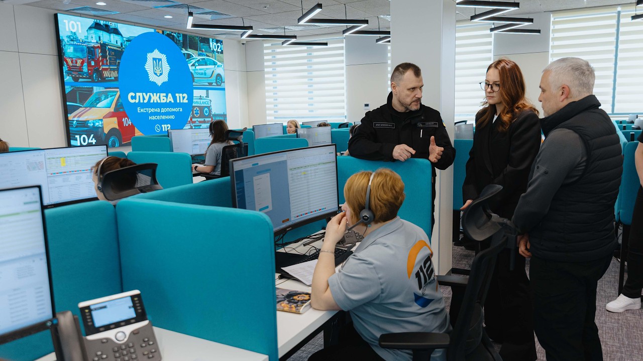 Фото для новини:📞 В Одесі запрацював четвертий комунікаційний центр Служби 112