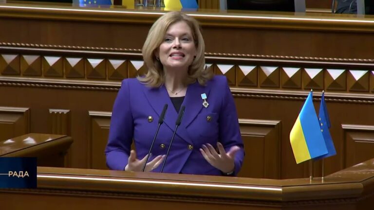 Фото для новини:Виступ Президентки Бундестагу ФРН Юлії Кльокнер у Верховній Раді України