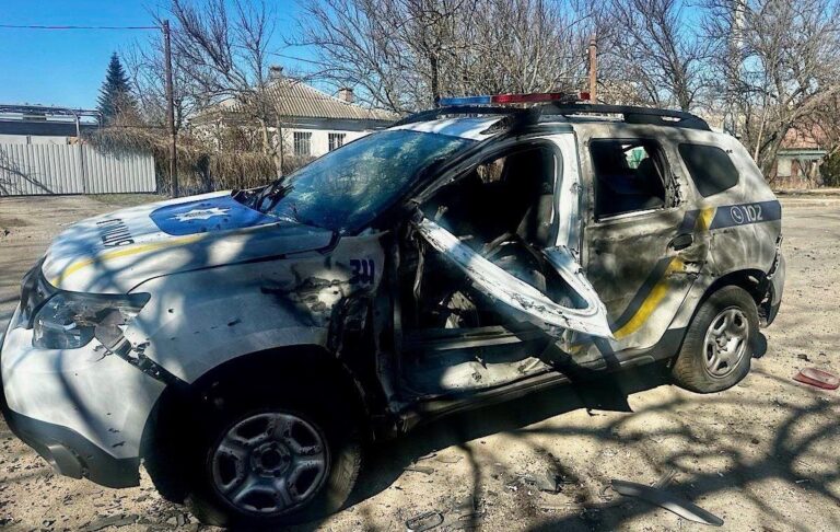 Фото для новини:Дрон РФ поранив шістьох поліцейських в Нікополі