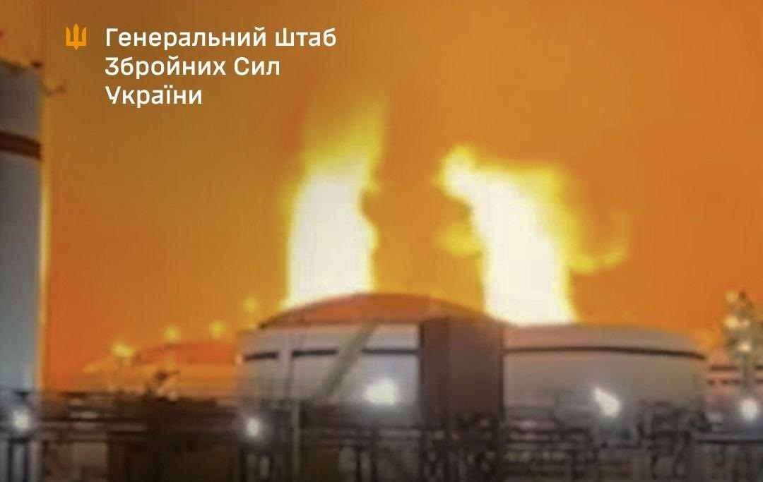 Фото для новини:Генштаб підтвердив ураження порту Усть-Луга