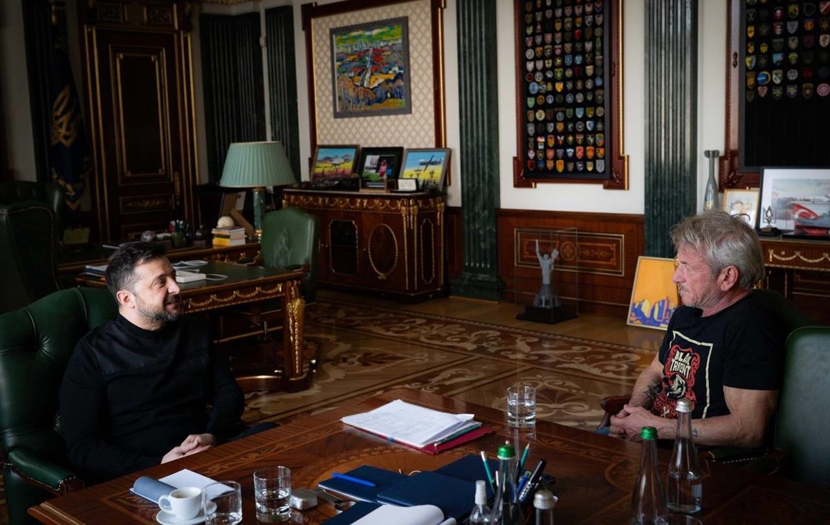 Фото для новини:Президент зустрівся з актором Шоном Пенном