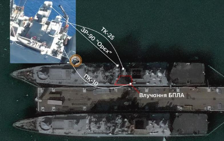 Фото для новини:Удар по Новоросійську: зявилися деталі ураження фрегата РФ Адмірал Ессен