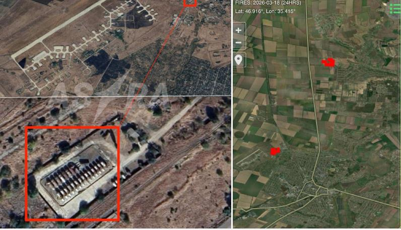 Фото для новини:Внаслідок удару ЗСУ у Мелітополі згоріли паливні резервуари - соцмережі