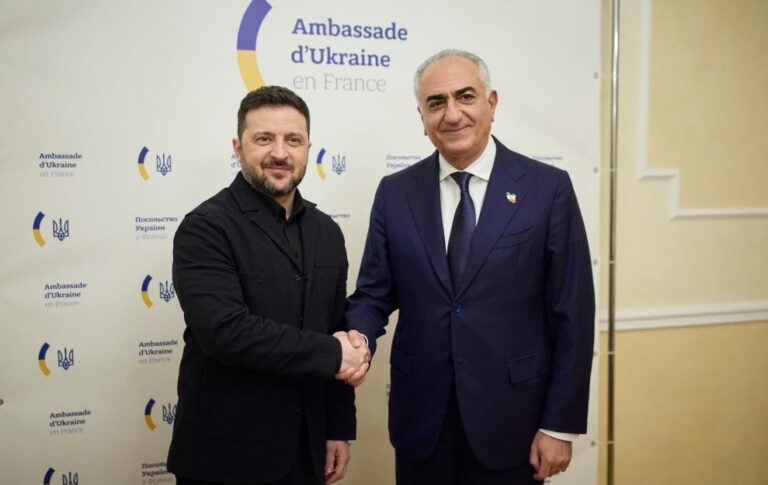 Фото для новини:Зеленський знову зустрівся зі спадкоємним принцом Ірану