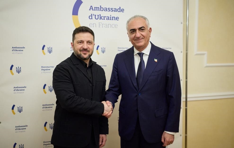 Фото для новини:Зеленський знову зустрівся зі спадкоємним принцом Ірану