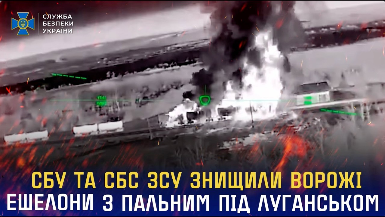 Фото для новини:СБУ та СБС ЗСУ знищили ворожі ешелони з пальним під Луганськом