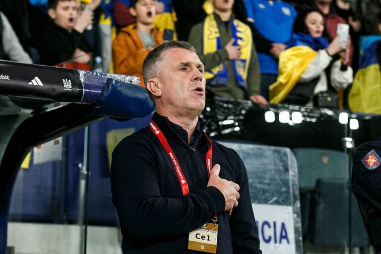 Фото для новини:Ребров оцінив гру України проти Албанії