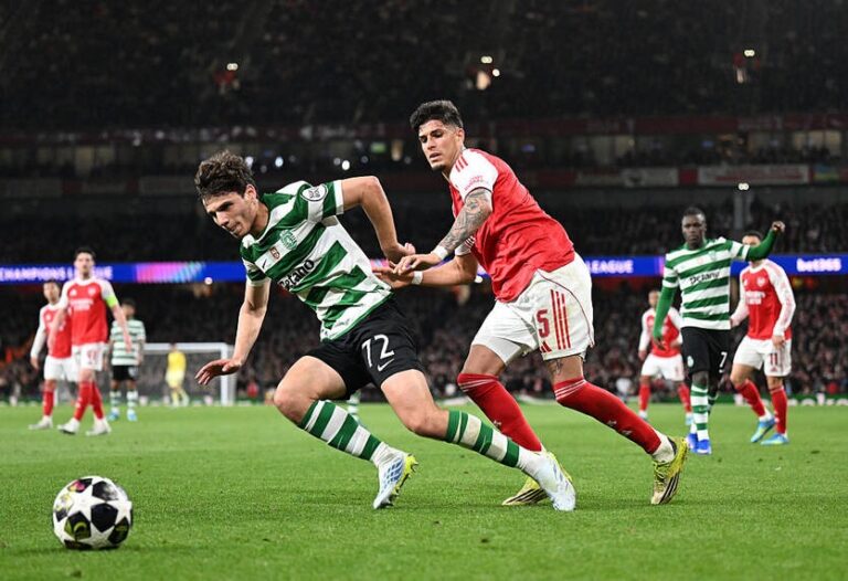 Фото для новини:У чвертьфіналі Ліги чемпіонів нічия дозволила Арсеналу обійти Спортінг