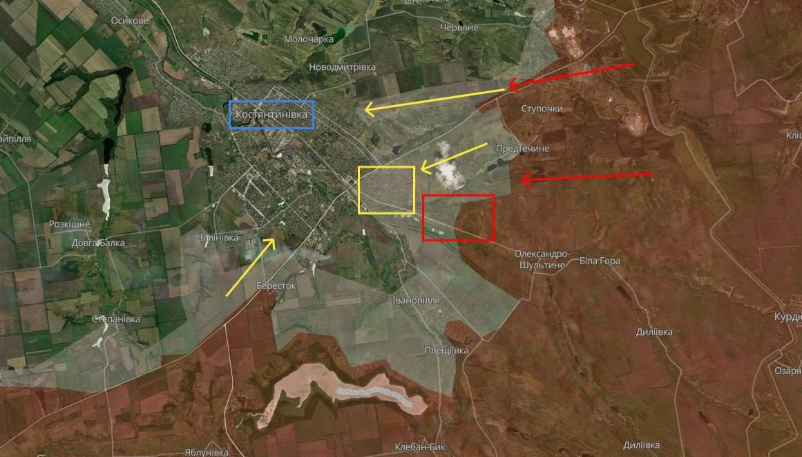 Фото для новини:У DeepState озвучили ситуацію у Костянтинівці
