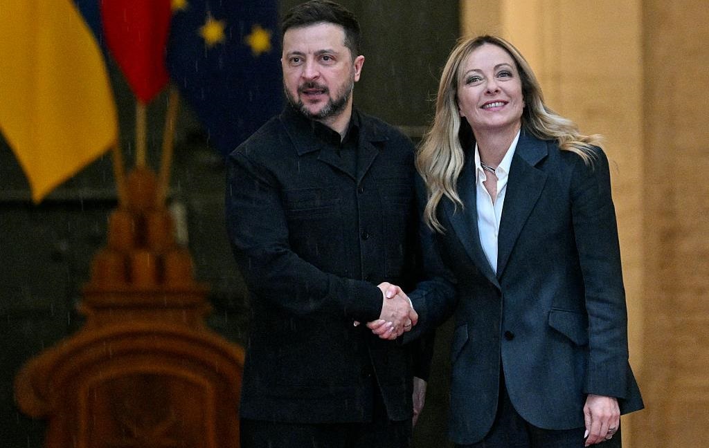 Фото для новини:Зеленський прибув у Рим і зустрівся з Мелоні