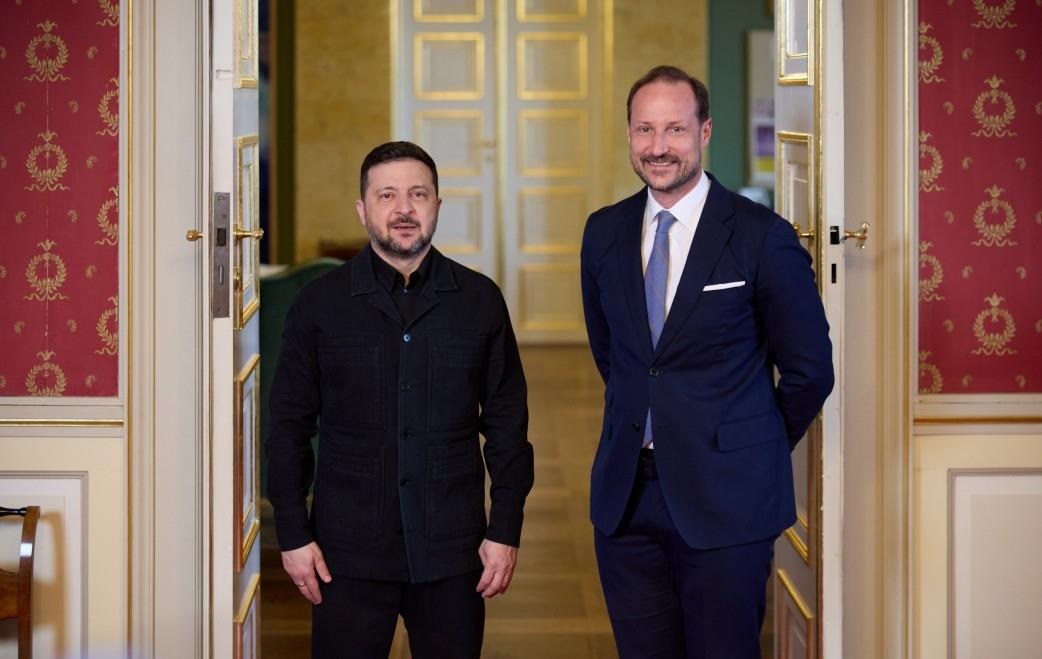 Фото для новини:Зеленський зустрівся з кронпринцом Норвегії