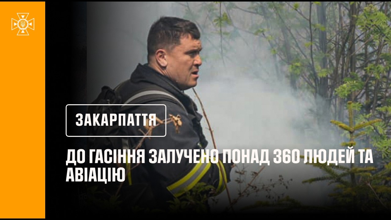 Фото для новини:Закарпаття. Гасіння лісової підстилки в урочищі Кілиця (
