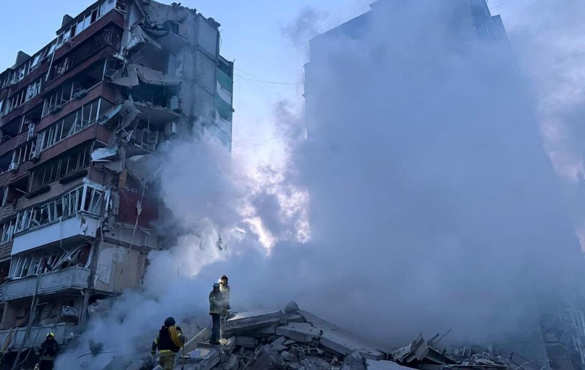 Фото для новини:Росіяни завдали другий комбінований удар по Києву