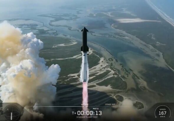 Фото для новини:SpaceX з другої спроби запустила ракету Starship