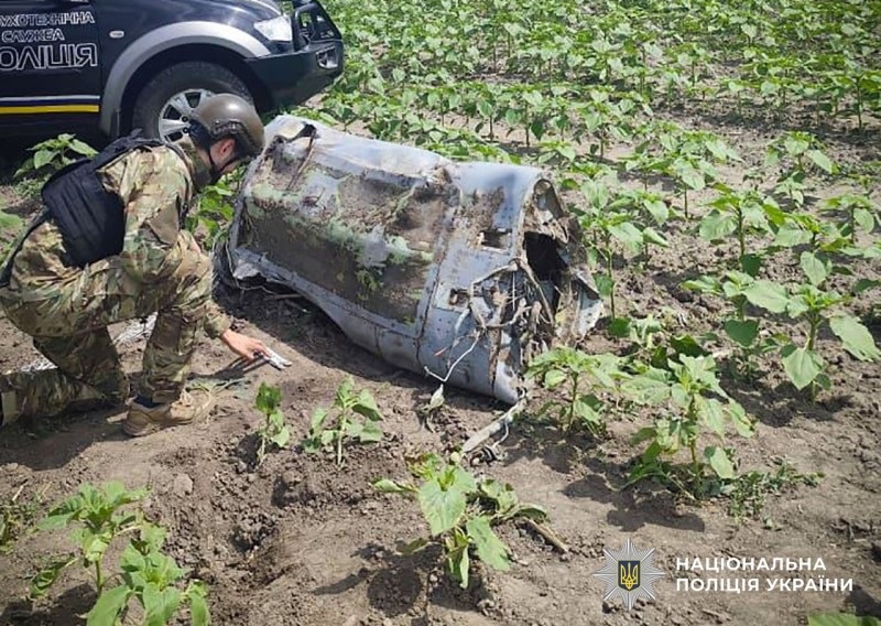 Фото для новини:На Полтавщині виявили нерозірвану бойову частину російської ракети