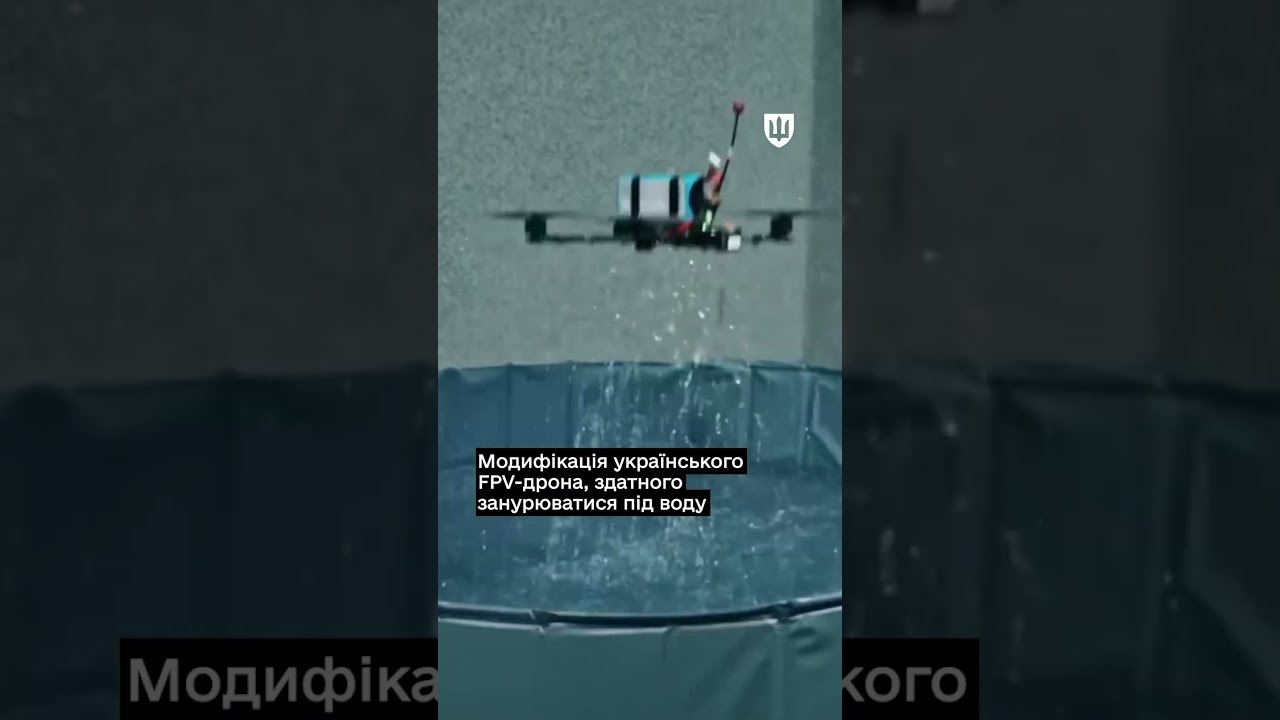Фото для новини:Модифікація українського FPV-дрона, здатного занурюватися під воду