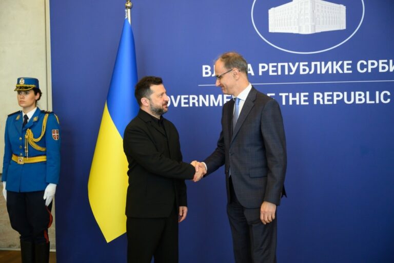 Фото для новини:Зеленський зустрівся з прем'єр-міністром Сербії